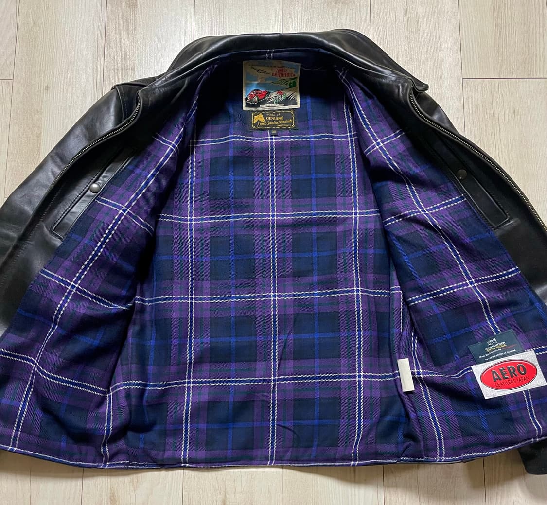 [38] 에어로레더 하프벨트 크롬악셀 블랙 홀스하이드 상품이미지5