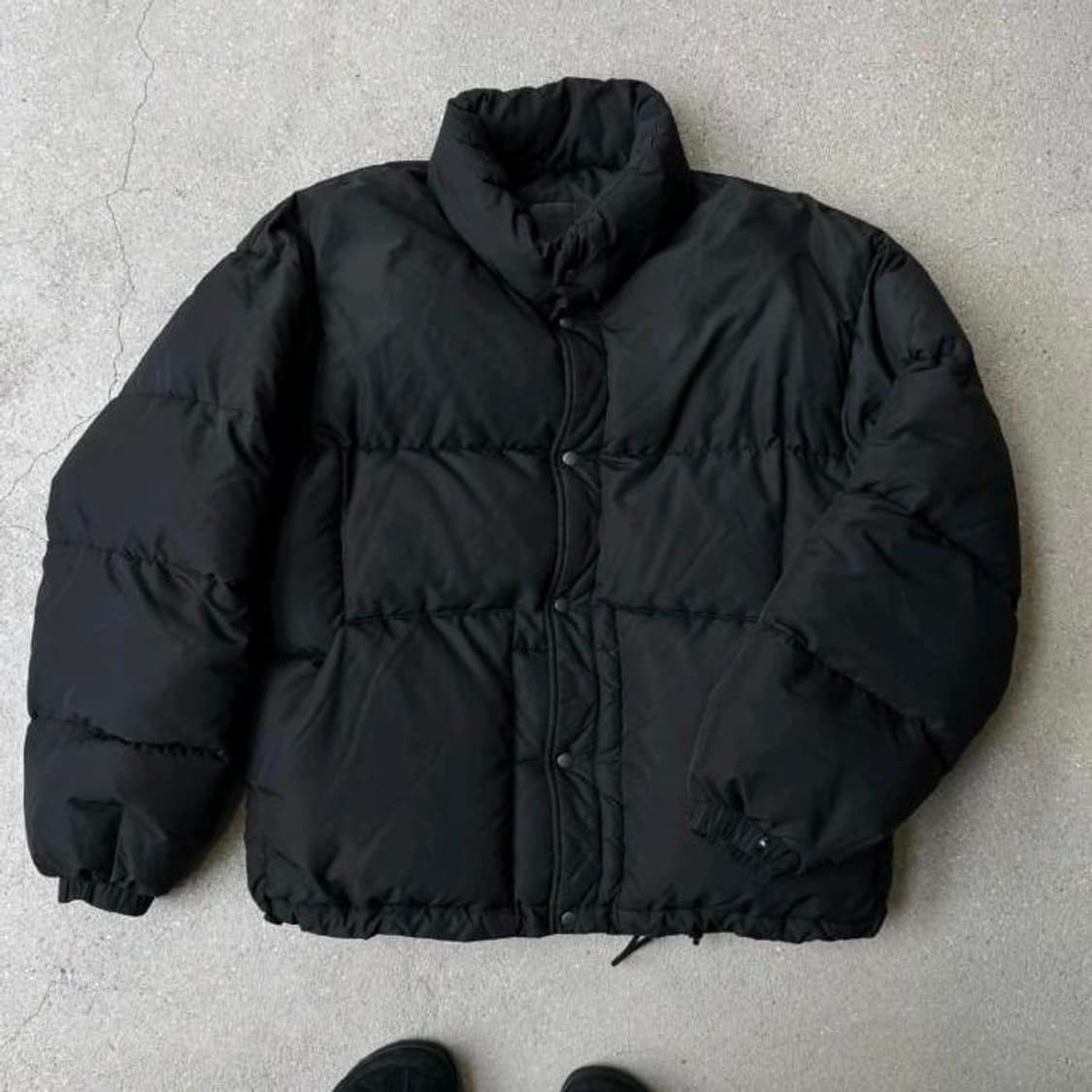 (3) 폴리테루 스냅 다운 패딩 블랙 23FW 상품이미지1