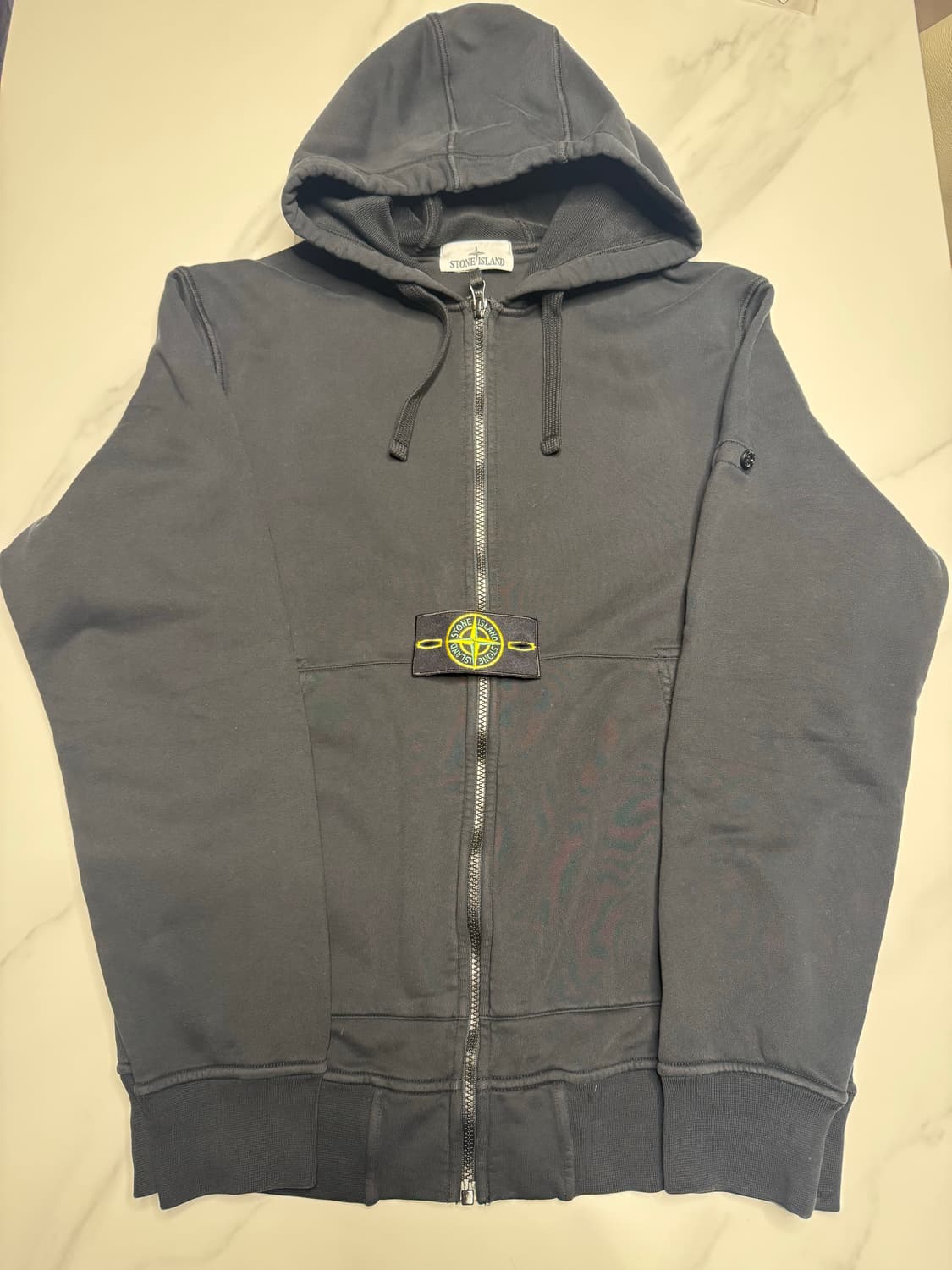 [XL]26SS 스톤아일랜드 블랙 후드집업 상품이미지1