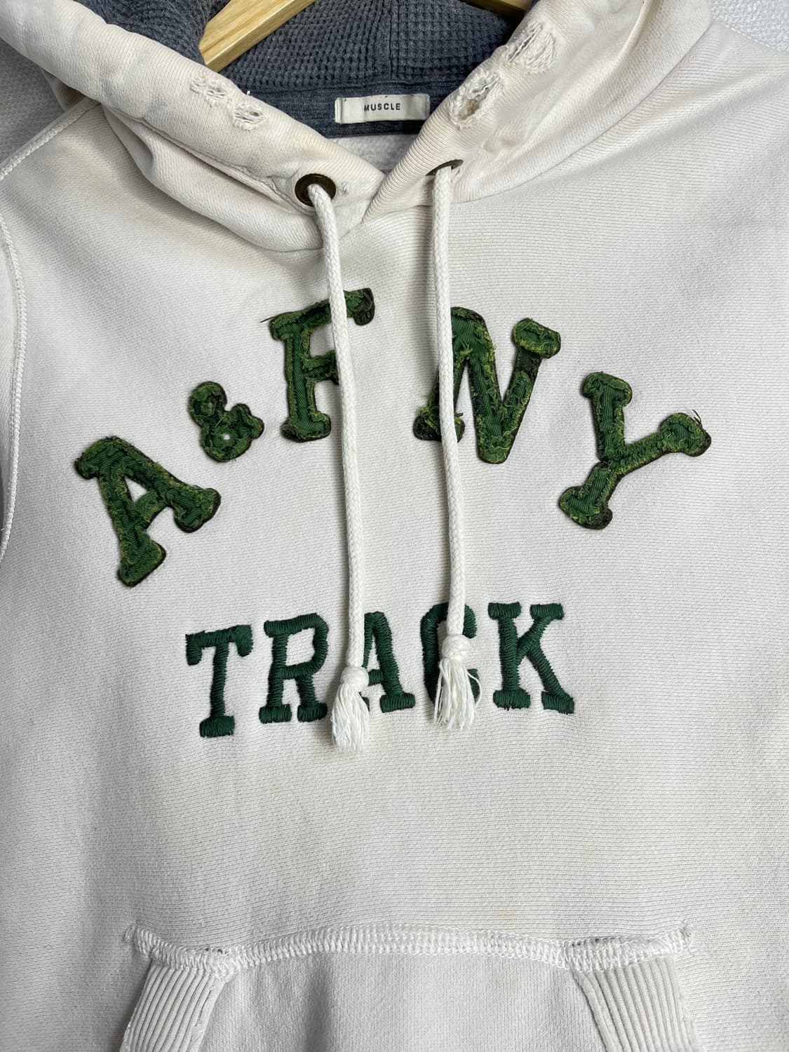 아베크롬비 빈티지 화이트 후드티 상품이미지3