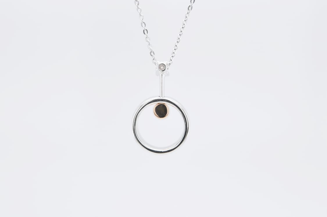 다미아니 서클 D로고 천연 다이아몬드 1P 18K 골드 펜던트 목걸이 상품이미지5