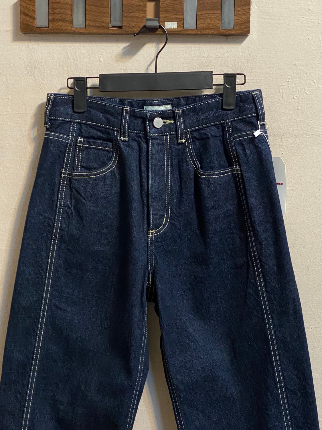 파사드 패턴 데님 팬츠 상품이미지2