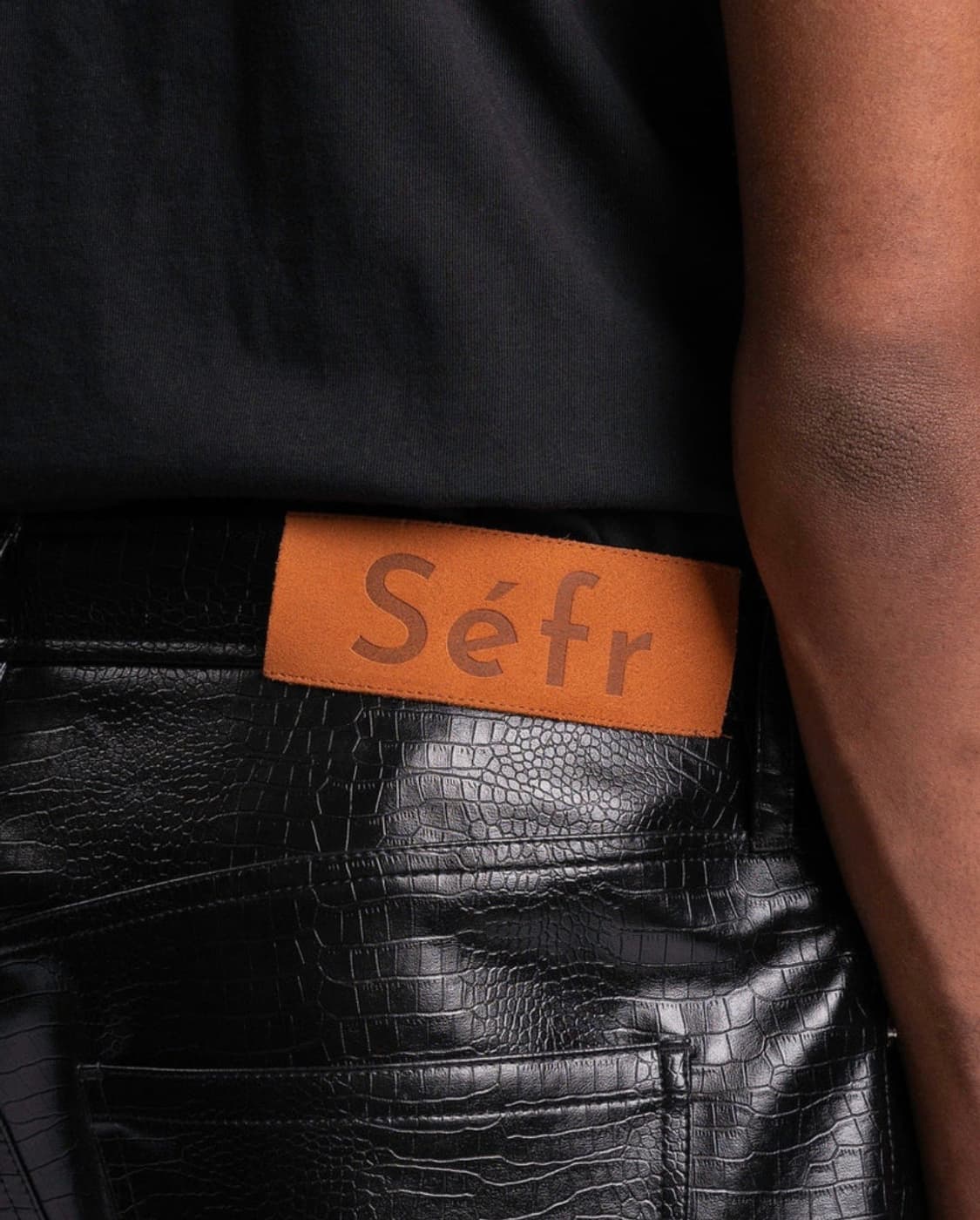 [28] sefr londre truouser black croco 상품이미지4