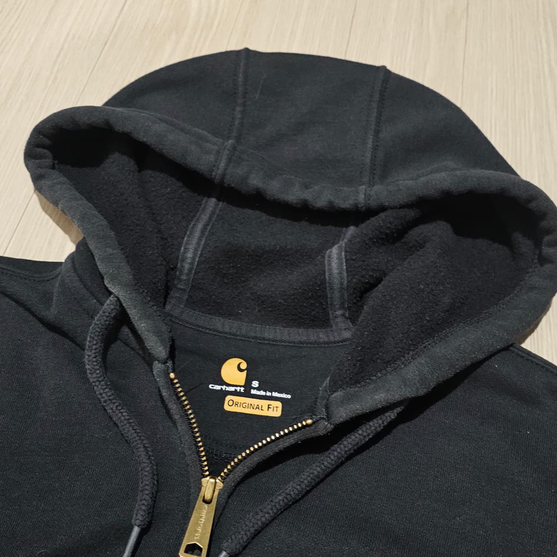 칼하트 블랙 후드집업 상품이미지2