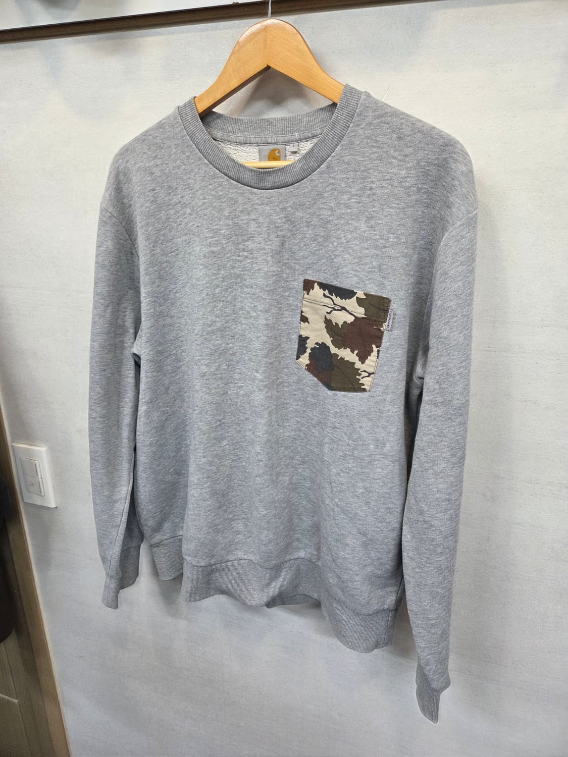 칼하트 eaton 카모포켓 스웻 맨투맨 L 상품이미지6