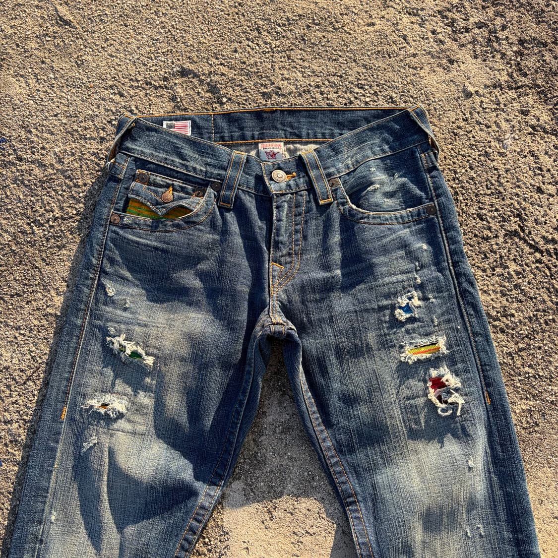 트루릴리전 플랩 포켓 스티치 데님팬츠 32 상품이미지2