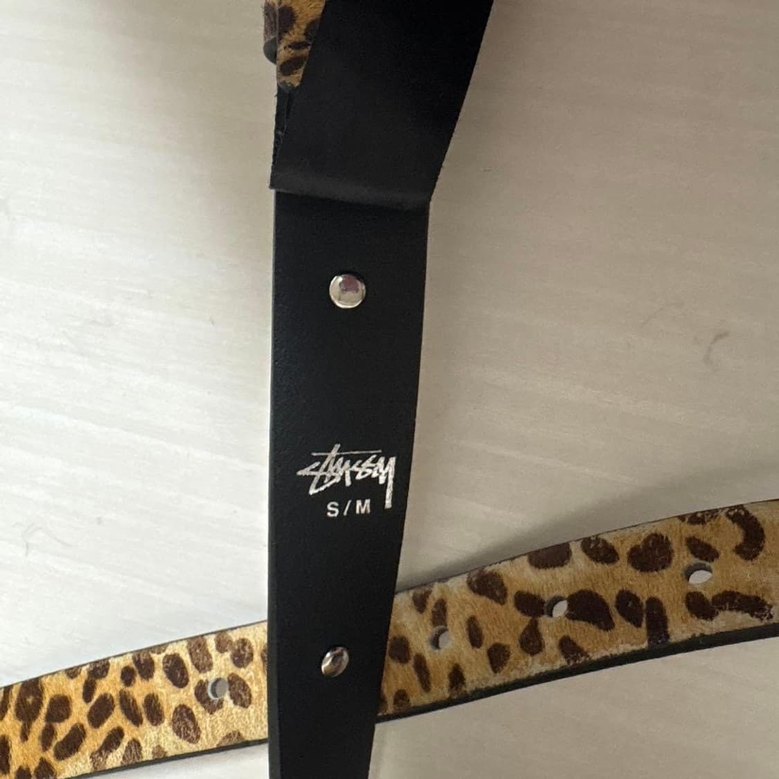 스투시 SS 링크 스터드 벨트 브라운 상품이미지4