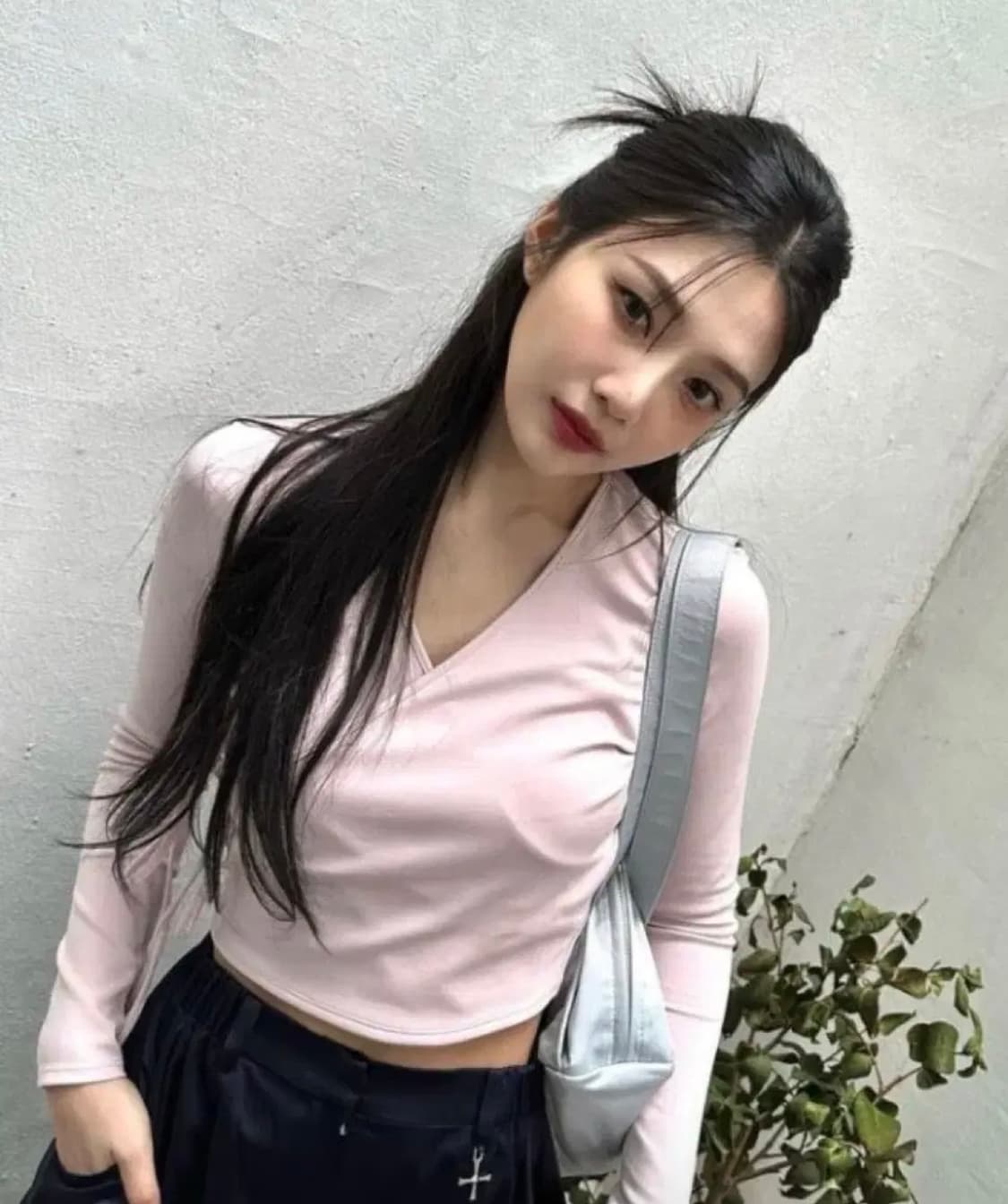 카하라 카고 팬츠 발레코어 레드벨벳 조이 착용 kahara 바지 상품이미지2