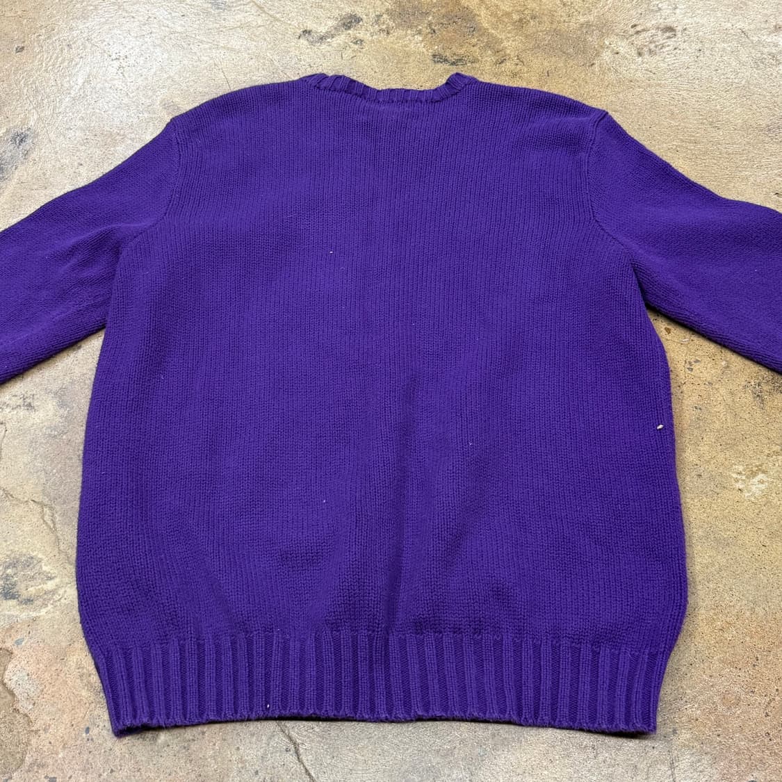 [정품/M] 폴로 랄프로렌 퍼플 니트 집업 가디건 b17 상품이미지4