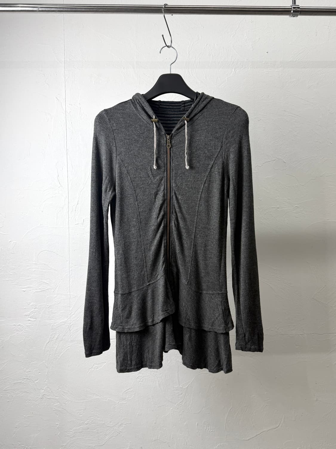 Oe-ro:z 투웨이 레이어드 후드 집업 상품이미지1