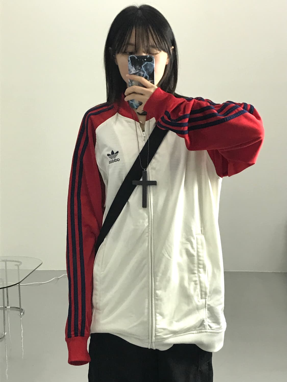 아디다스 레드불 화이트 유로파 오버 트랙탑 져지 상품이미지3