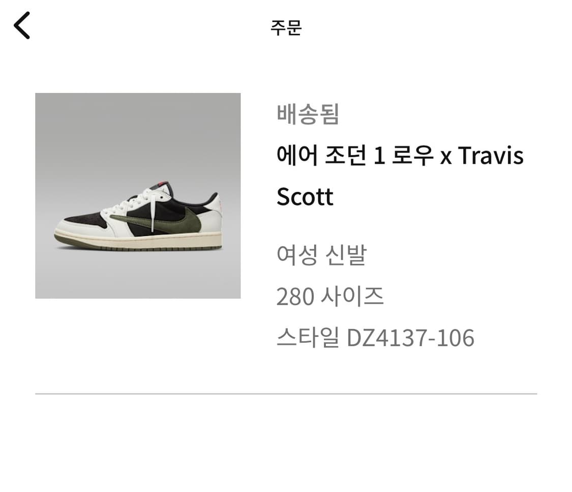 조던1 스캇 올리브 W280 상품이미지8