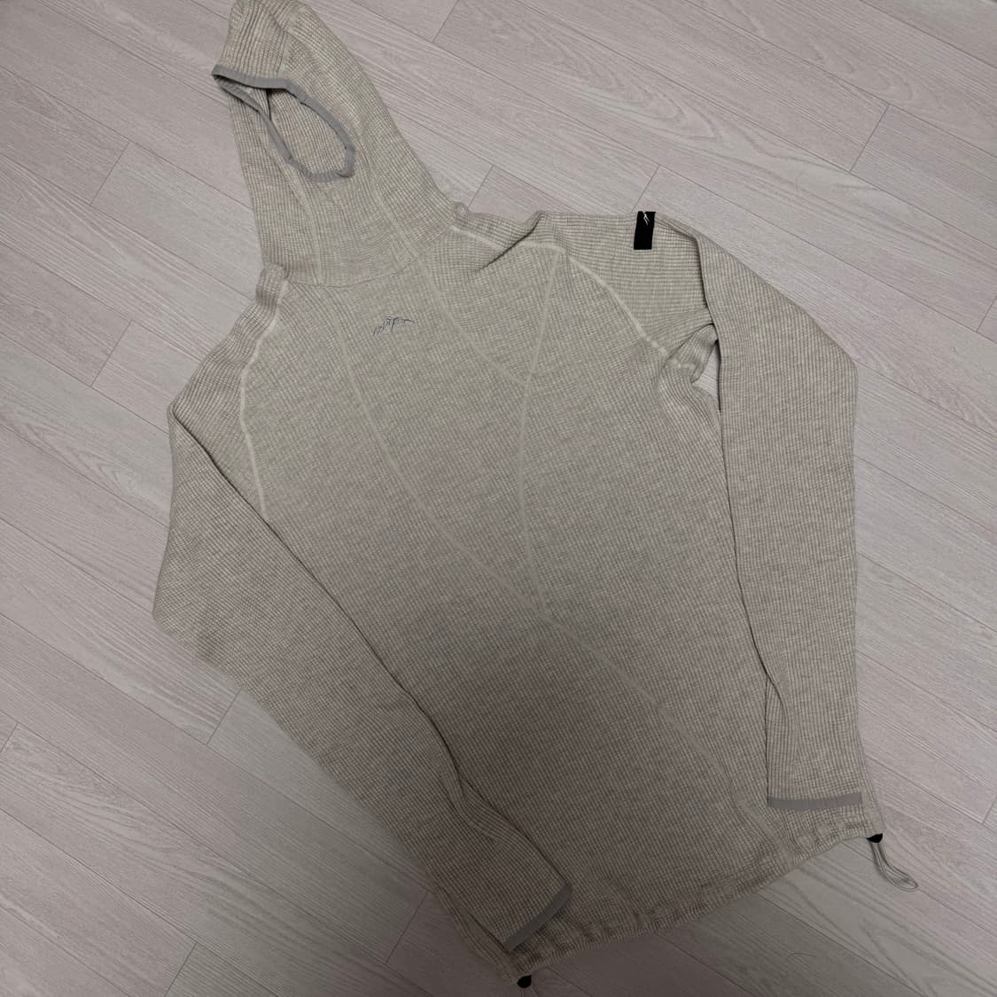 [L] 콜드웜 와플 후디 크림 상품이미지1