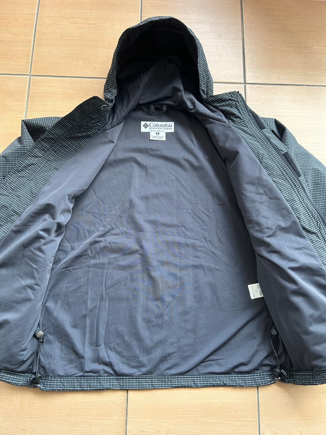 콜롬비아 체크 바람막이 상품이미지3