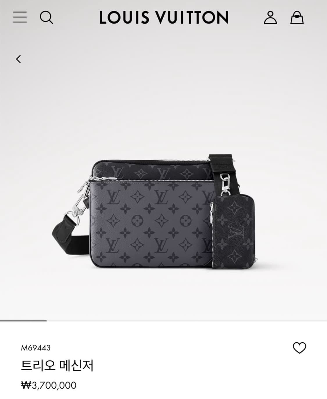 루이비통 모노그램 트리오 메신저 os 국내판 상품이미지6