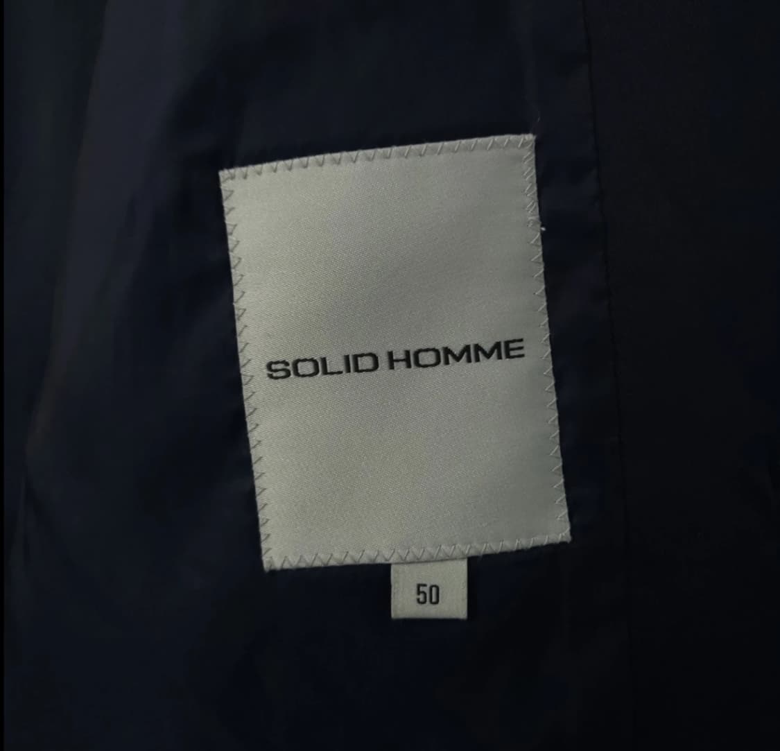 솔리드옴므 남성 블랙 코트 105 상품이미지8