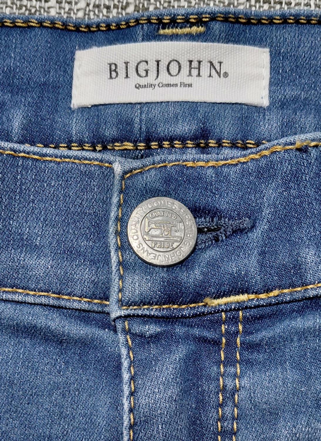 [25~26] BIG JOHN 여성 워싱 데님 팬츠 (일본산/밑단수선) 상품이미지5