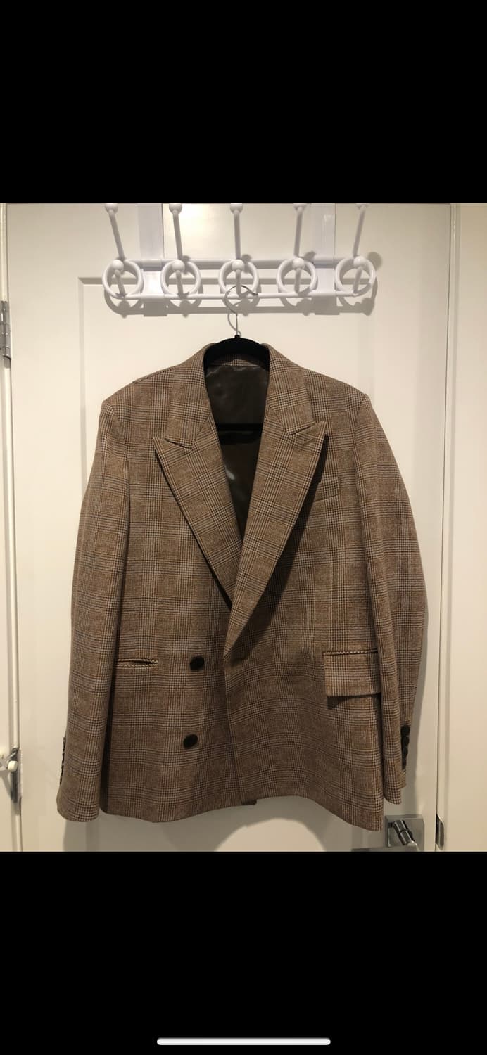 우영미 체크 블레이저 상품이미지4