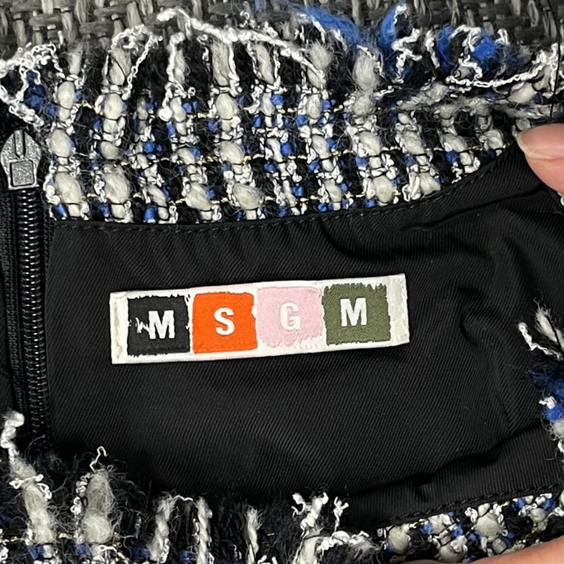 MSGM 트위드 원피스 v0125 상품이미지6