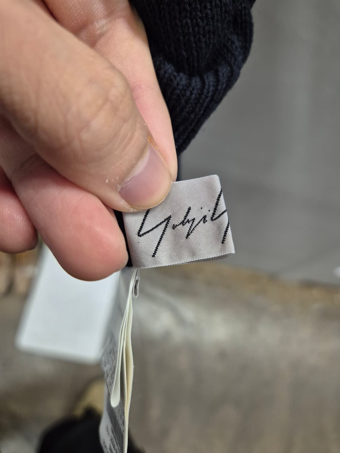 요지 야마모토 블랙 스트라이프 니트 2 상품이미지8