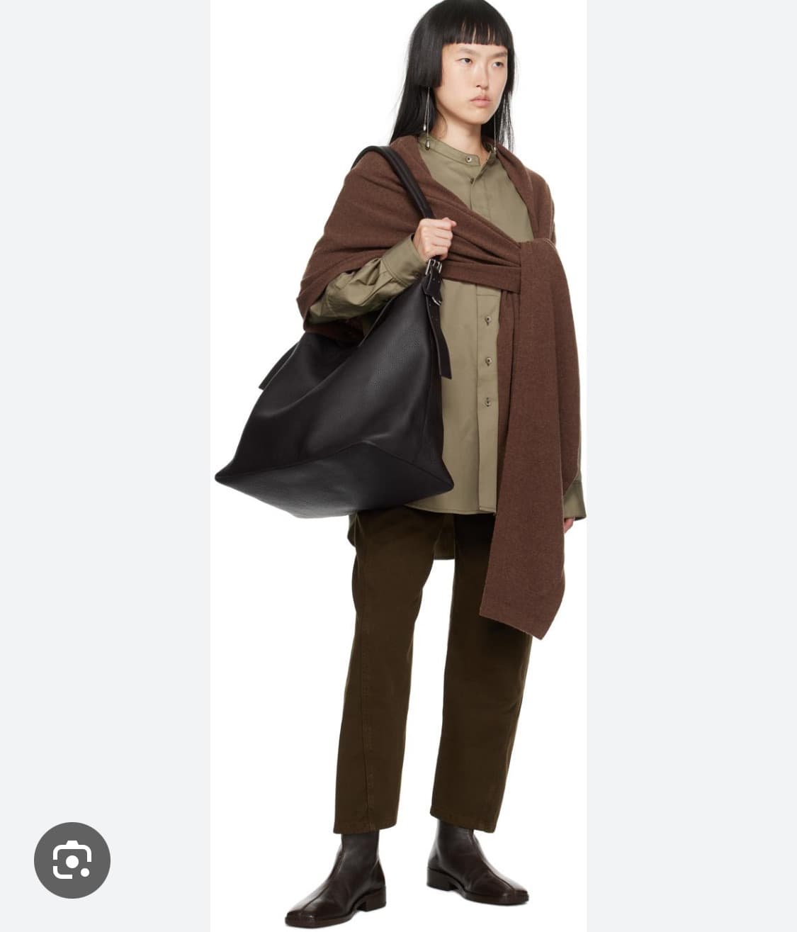 구매)))르메르 위켄드 벨트백 다크브라운 상품이미지1