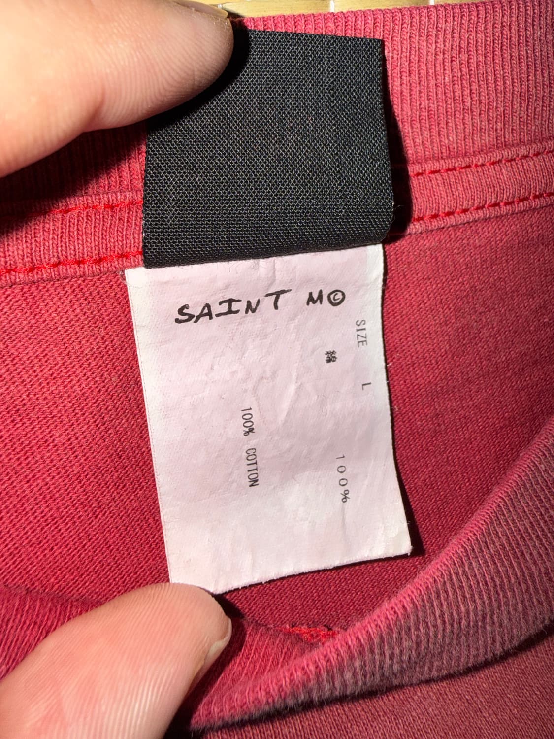 [L] 세인트미카엘 x 데님 티어스 세인트 티어스 티셔츠 상품이미지5