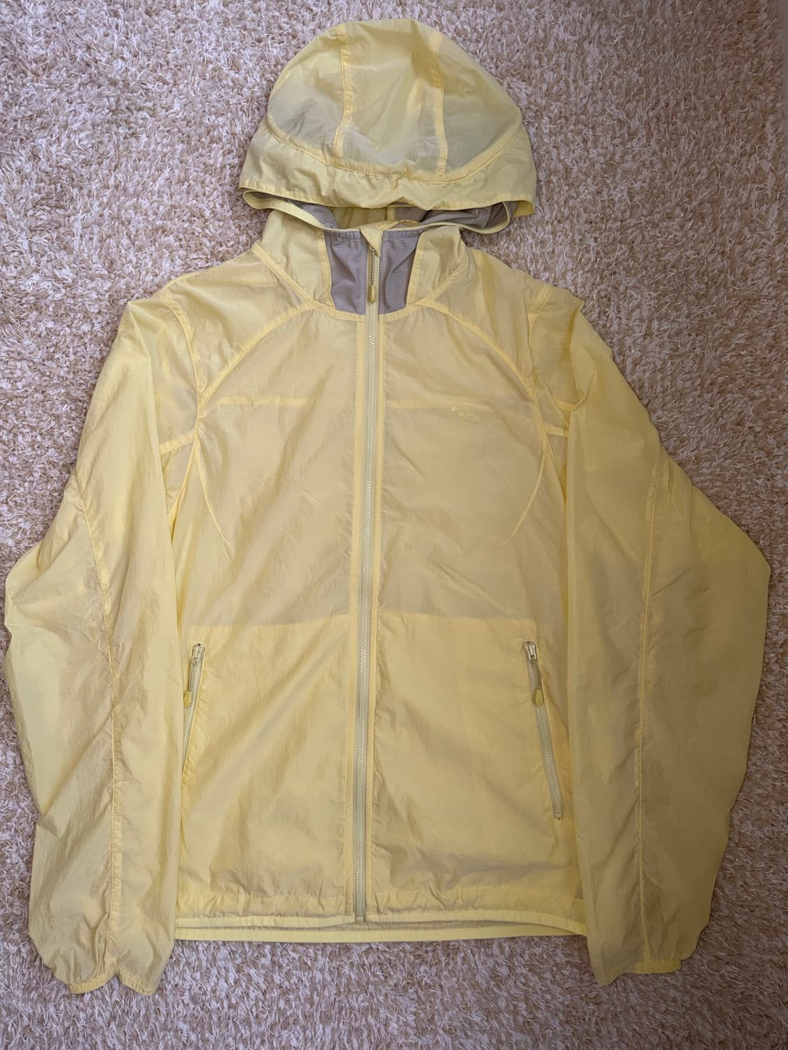 산산기어 STREAMLINE HOOD JACKET 바람막이 레몬 상품이미지1