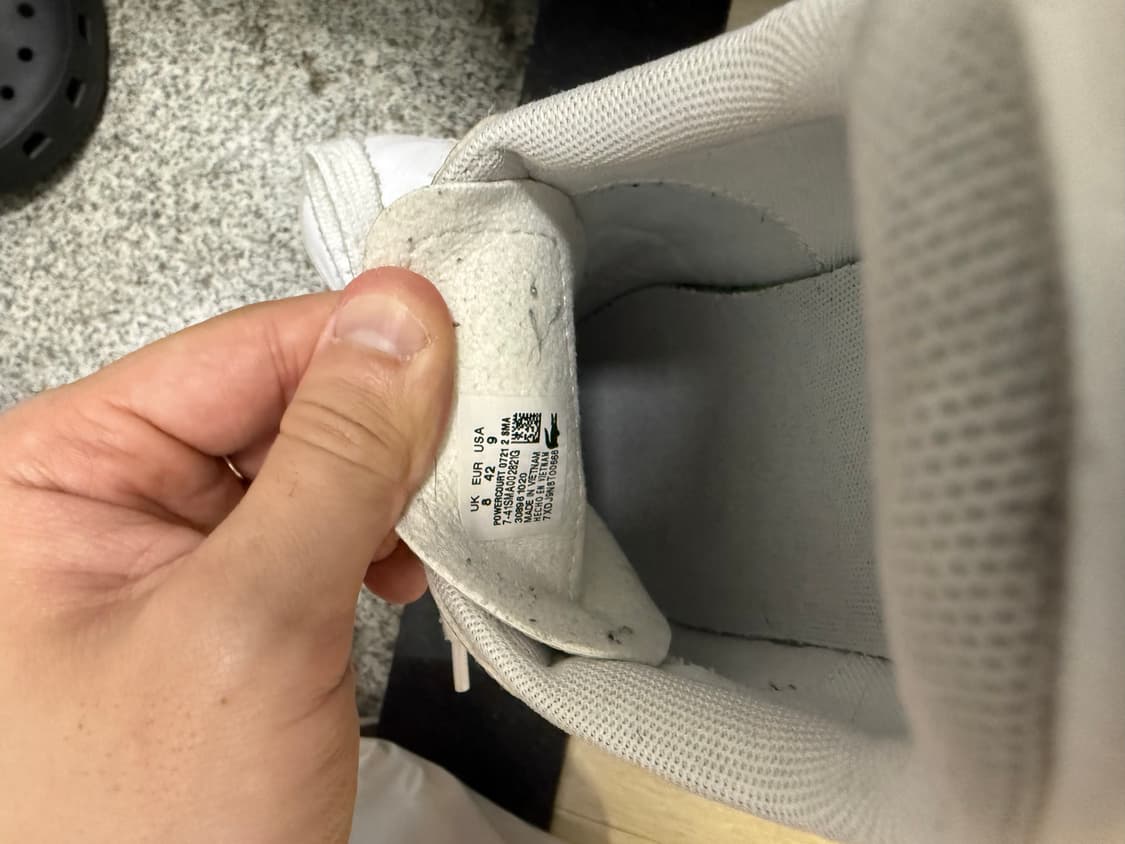 라코스테 흰색 단화 상품이미지4