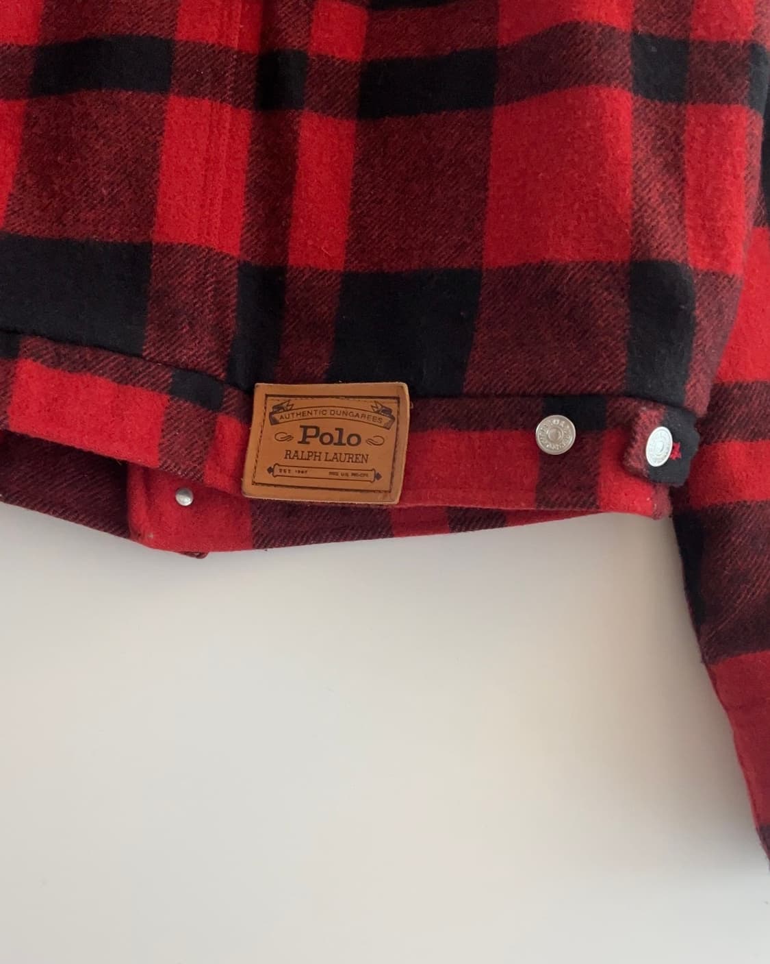 폴로 랄프로렌 버팔로 체크 울 자켓 L 상품이미지7