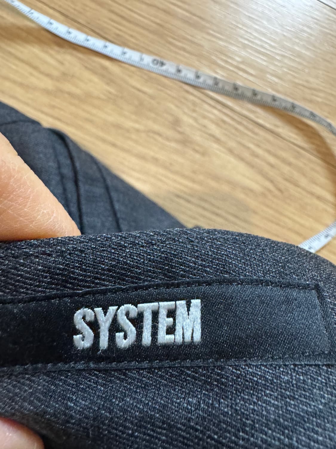 시스템 옴므 그레이 슬랙스 상품이미지5