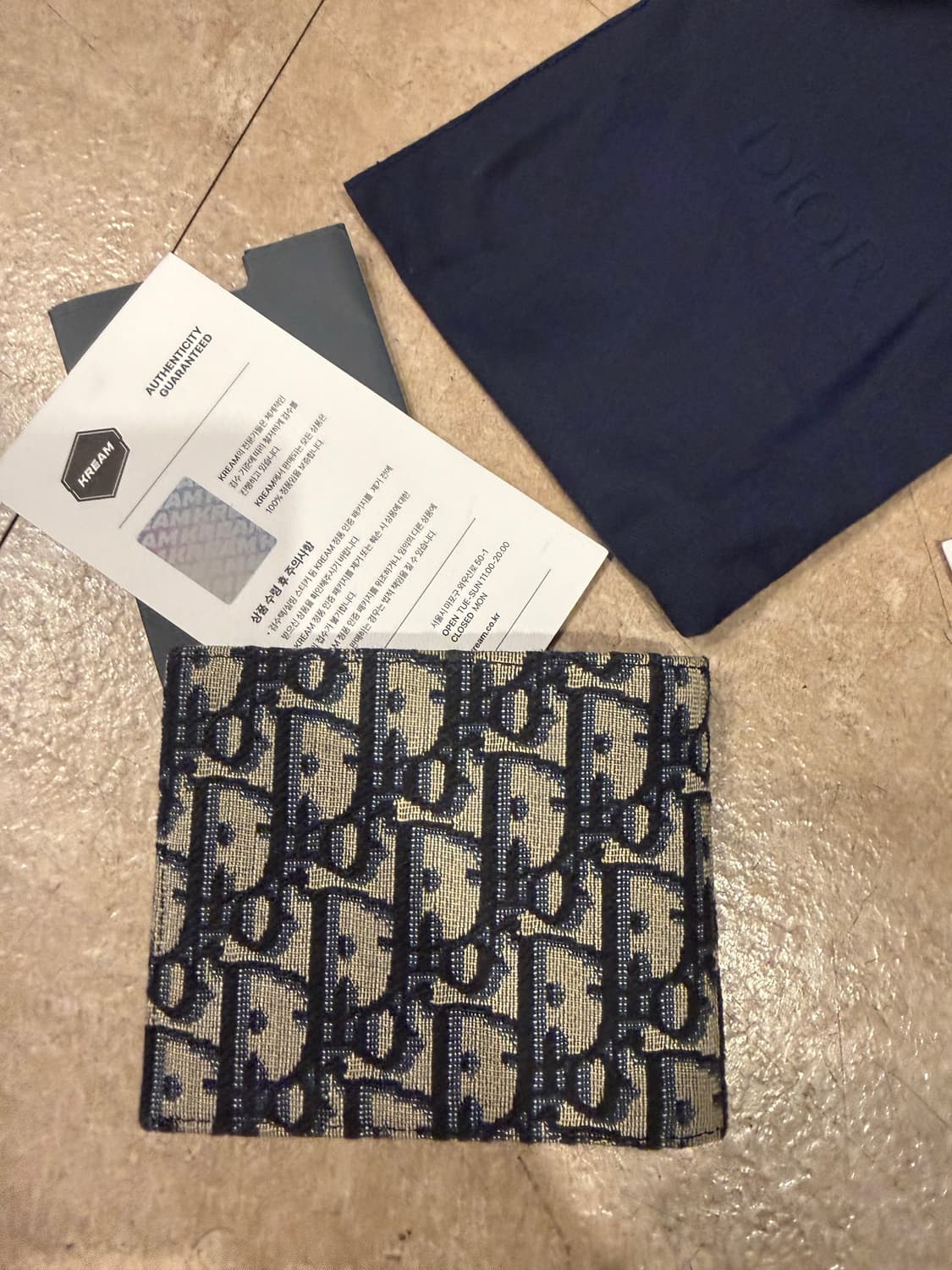 디올 오블리크 반지갑 새상품급 상품이미지2