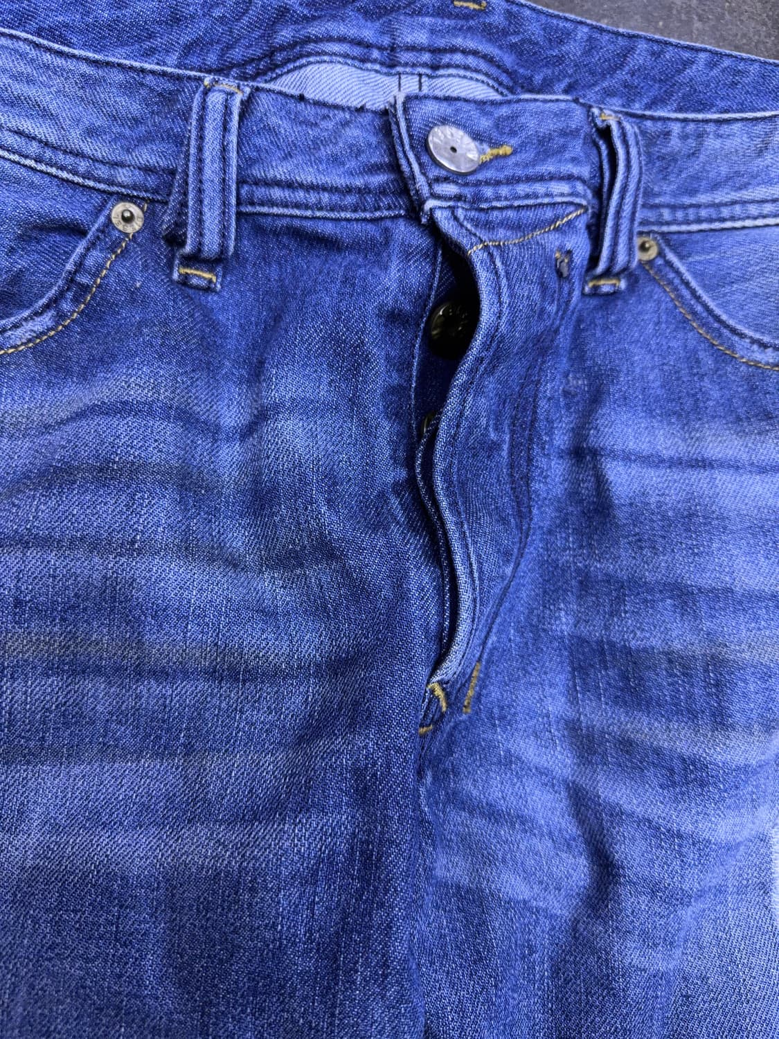 디젤 사파도 레귤러 슬림 스트레이트핏 빈티지 데미지 데님팬츠 34 상품이미지5