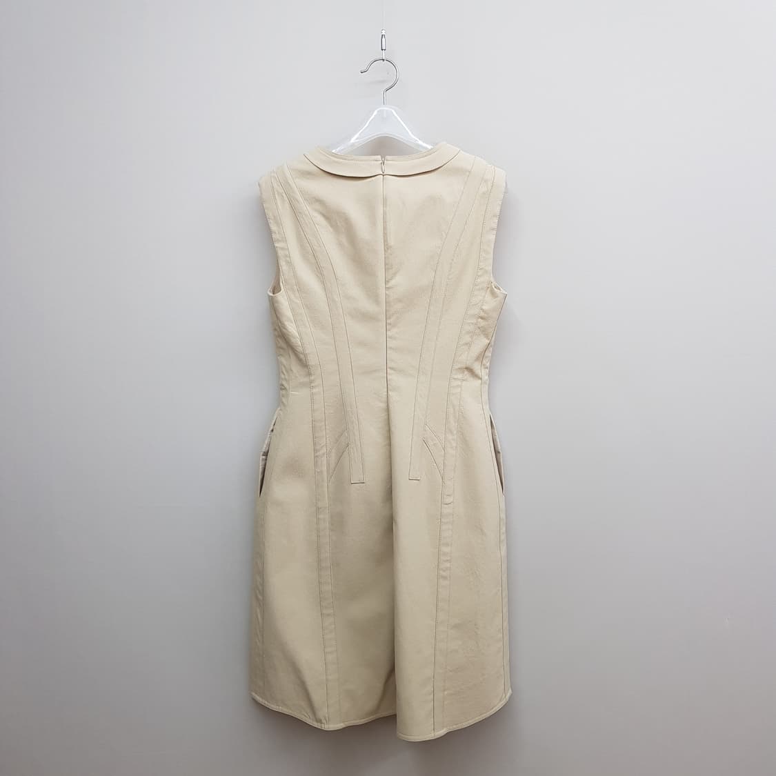 한섬 마인 2022 브이넥 집업 원피스 82-94-160사이즈 상품이미지5