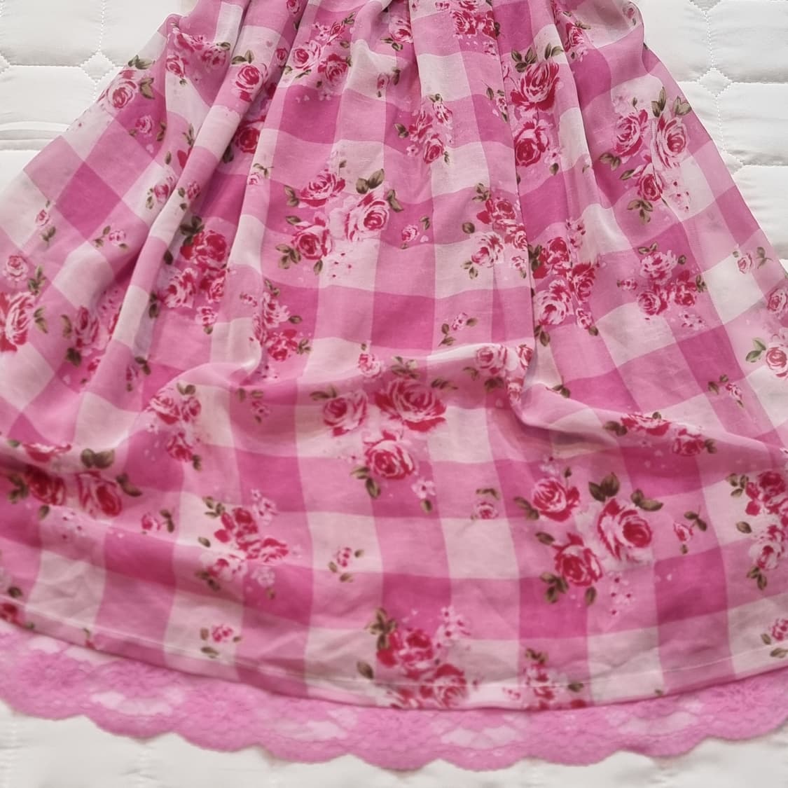 Sugar Gloss(슈가글로스) 마즈 로즈 체크원피스 상품이미지2