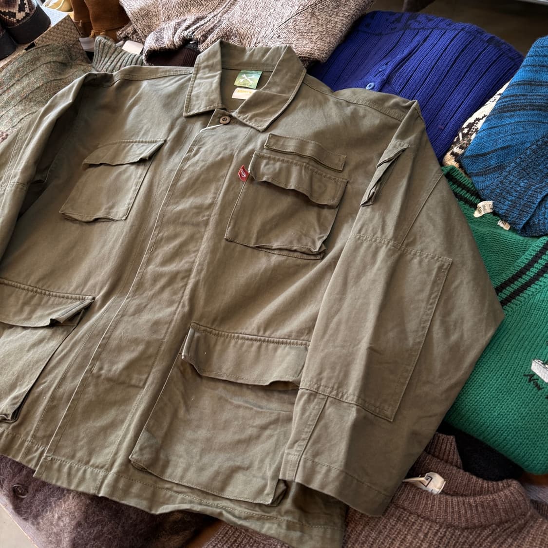 KOOKYN 일본 스트릿 브랜드 크롭 정글 퍼티그 자켓 밀리터리 자켓 상품이미지2