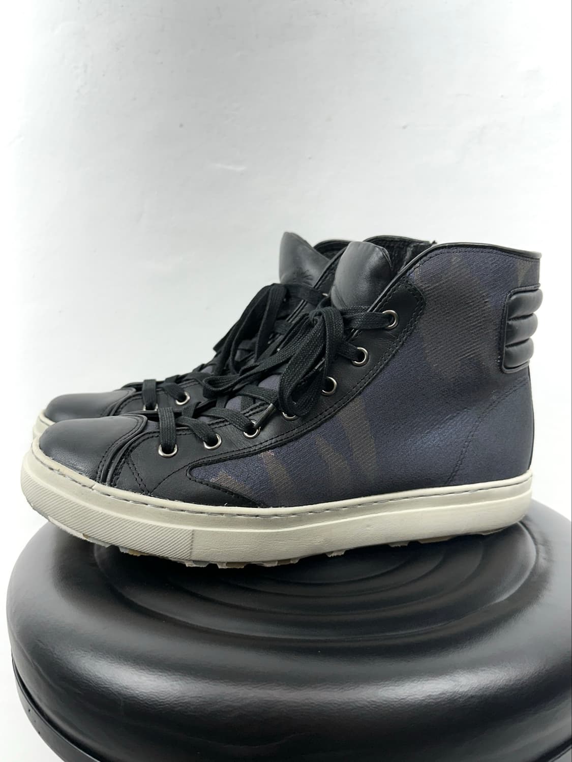 Miharayasuhiro Leather & Camo High Top S 상품이미지7
