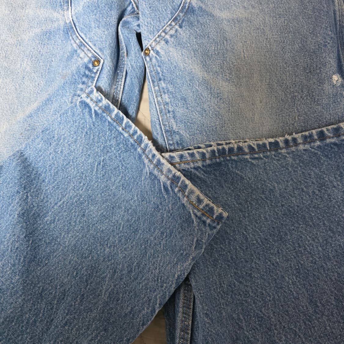 [38X32] 00s 칼하트 더블니 B73 DST 데님팬츠 굿컨디B-11 상품이미지3