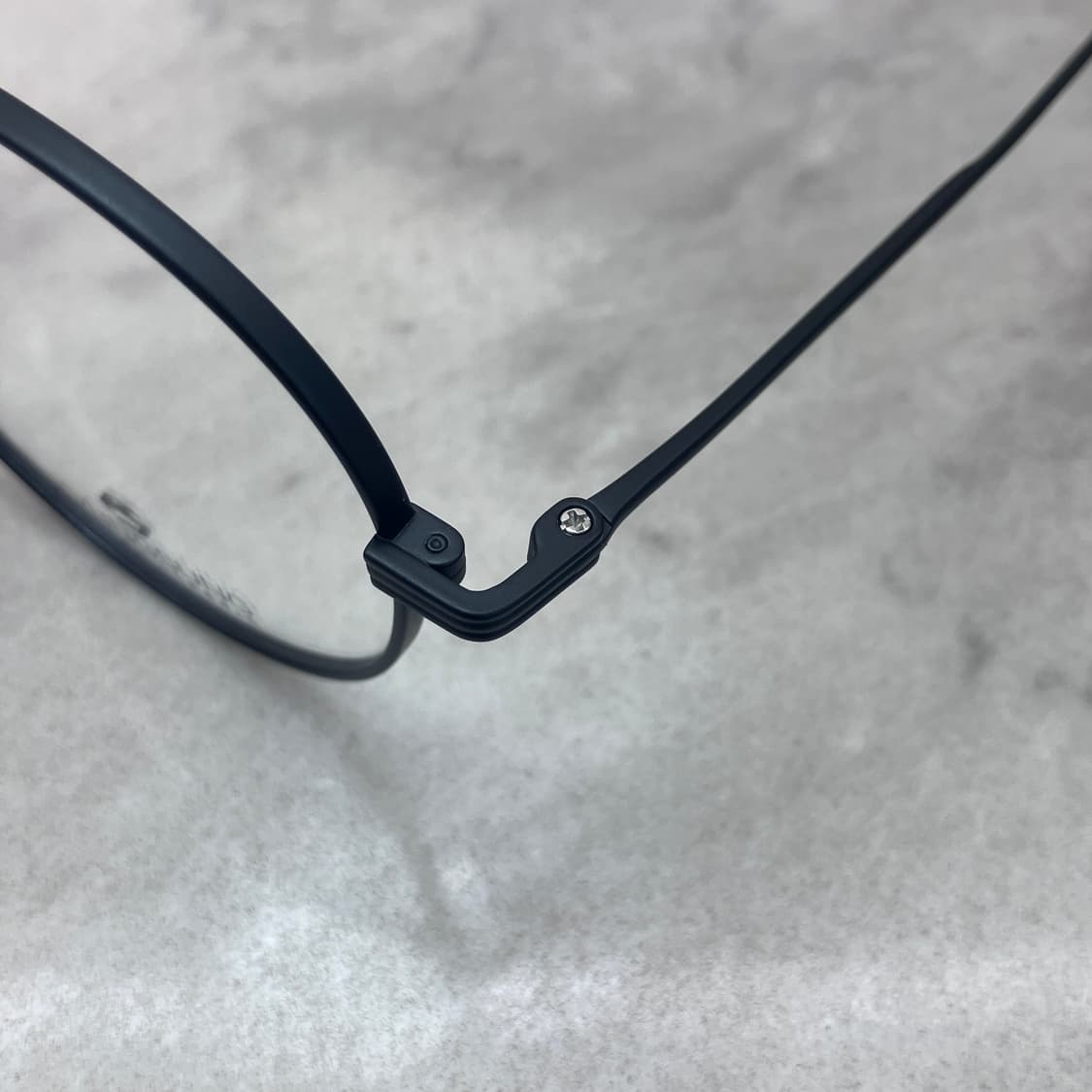 D03 경성 京城 1981 무광 블랙 라운드 메탈테 안경 상품이미지2