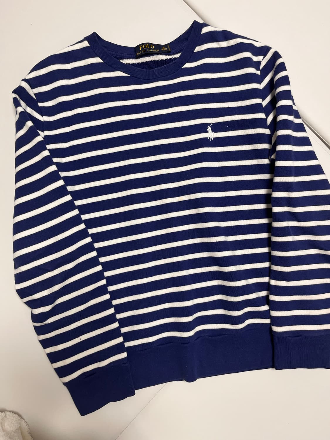 폴로 스트라이프 맨투맨 상품이미지1