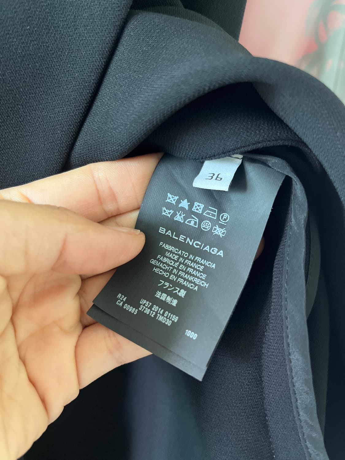 발렌시아가 블랙 미니 드레스 36 상품이미지3