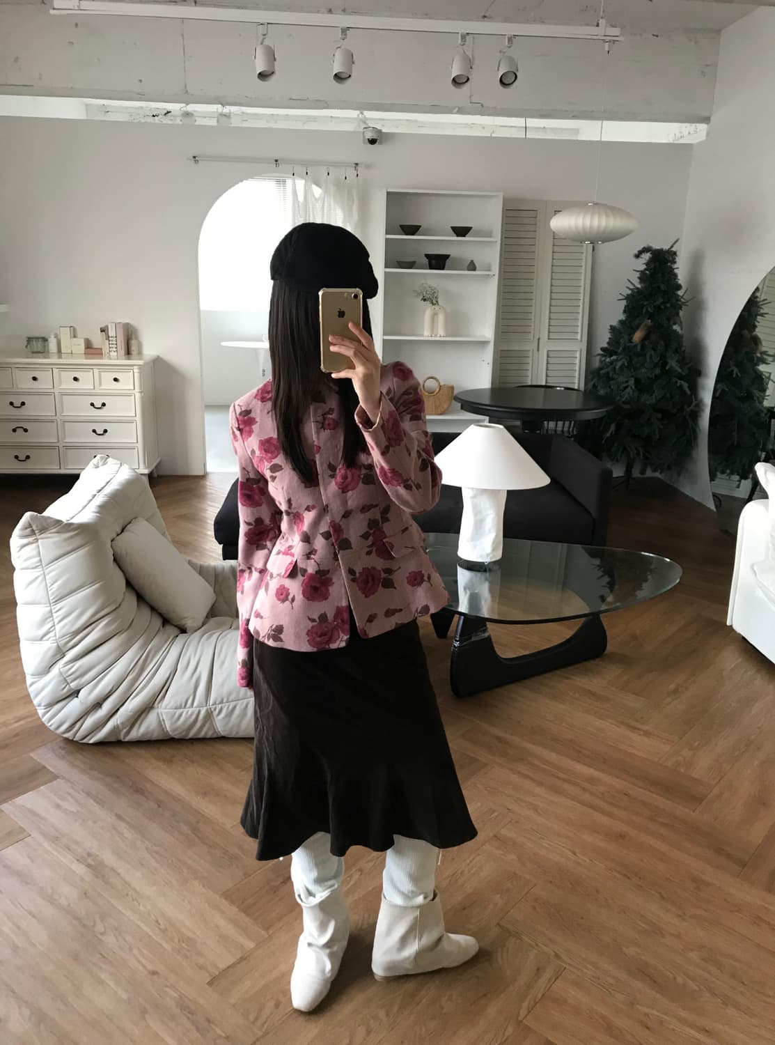 vintage pattern wool jacket 상품이미지5