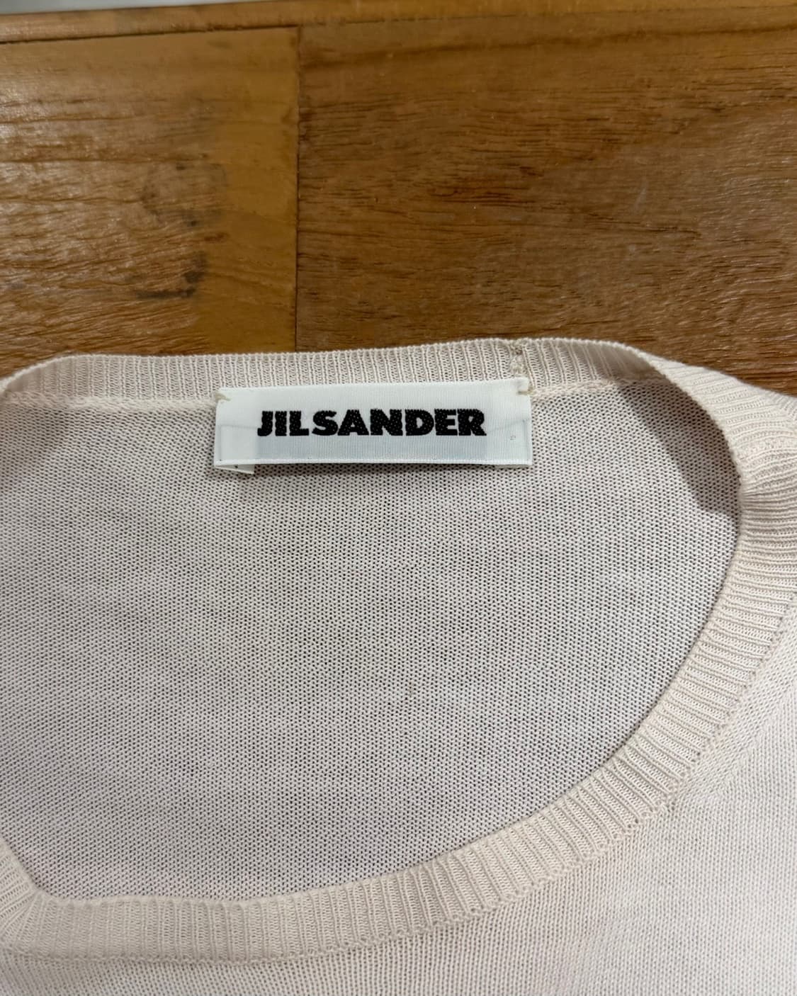 질샌더 핑크 언발란스 롱 슬리브 니트 상품이미지7