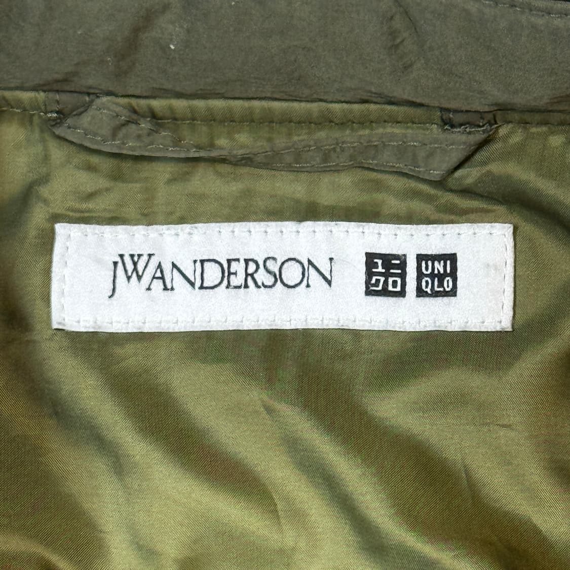 XL) 유니클로 JW ANDERSON 패디드 쇼트 블루종 자켓 올리브 상품이미지7