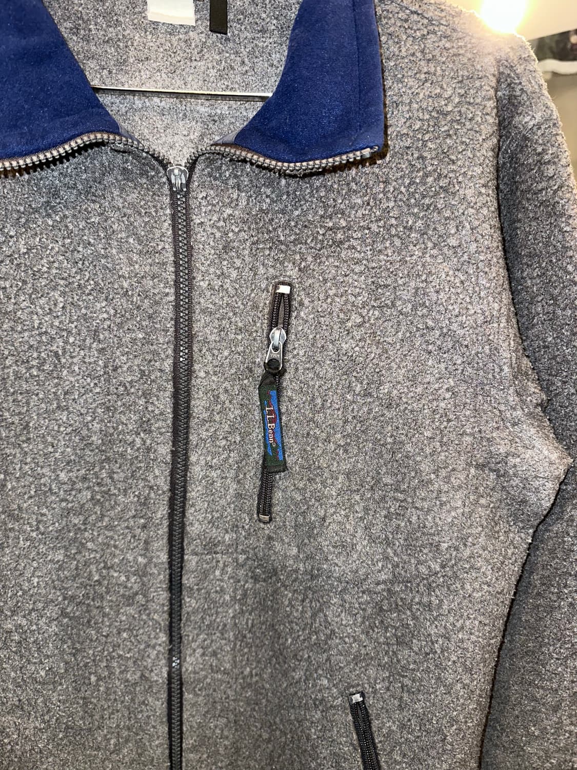 90’s LL Bean line USA grey Fleece wear 상품이미지6