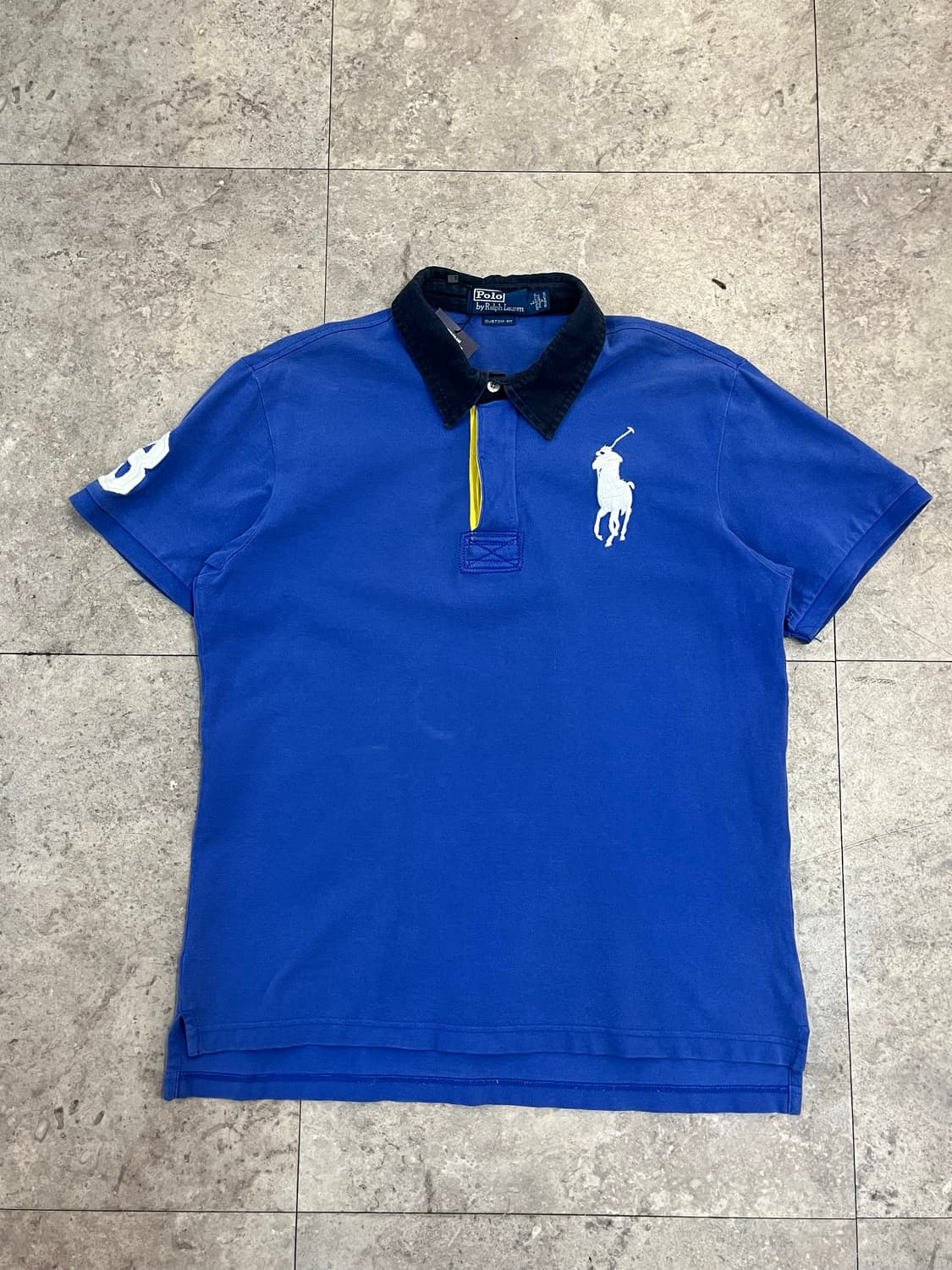 폴로 랄프로렌 빅포니 반팔 카라티 블루 L #csz3151 상품이미지4