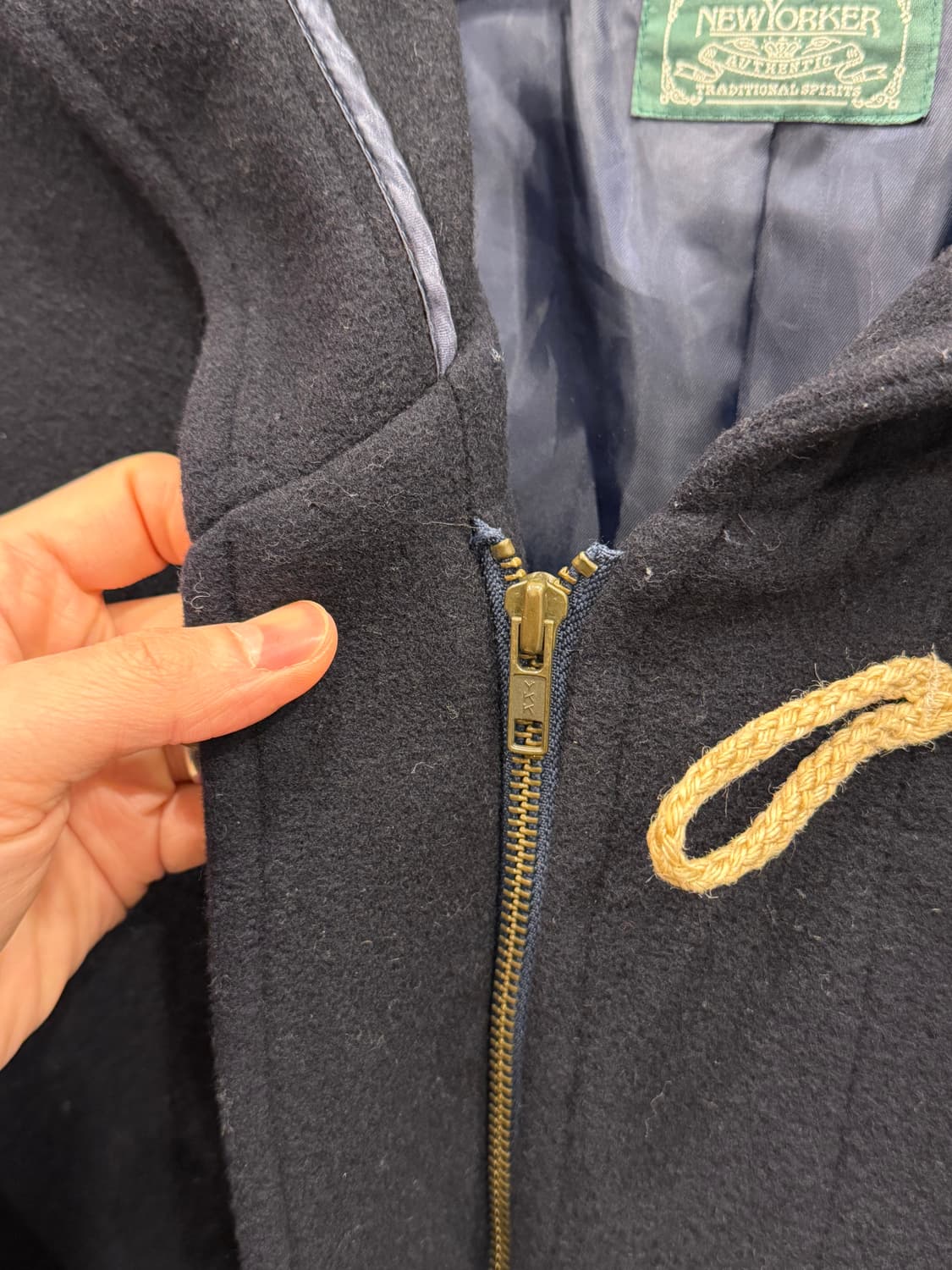 New Yorker 뉴요커 빈티지 울 더플 집업 코트 (Japan) 상품이미지5