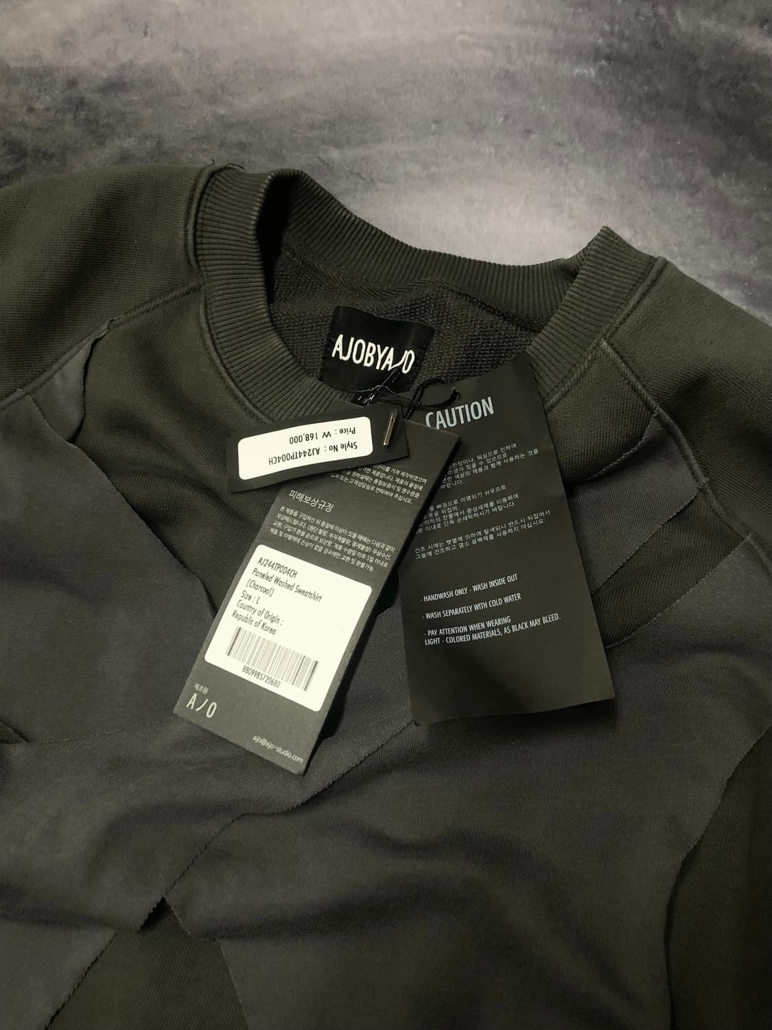 24F/W Paneled Washed Sweatshirt 상품이미지4