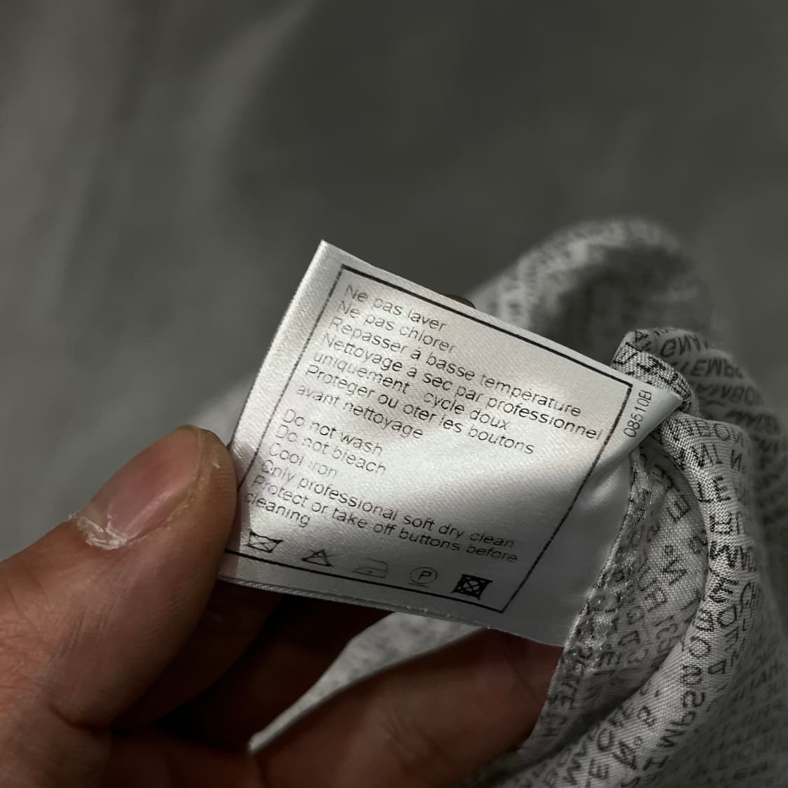  샤넬 레터랑 하프 슬리브 셔츠 +명품감정서 y16324 상품이미지9