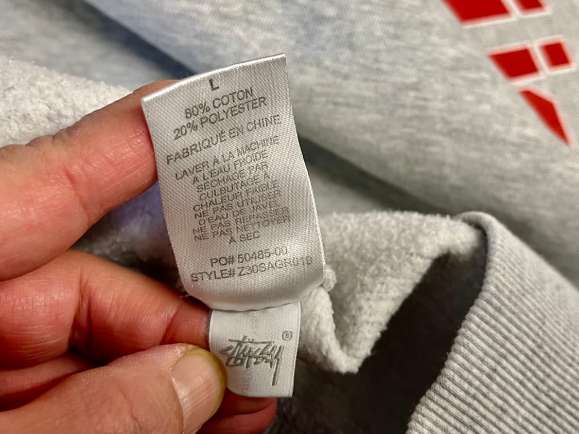 [100] 스투시 맨투맨티 L  상품이미지4