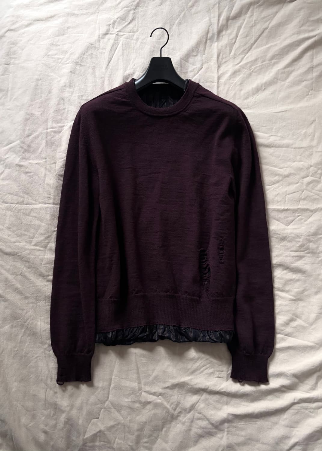 마르지엘라 디스트레스드 레이어드 울 니트 상품이미지1